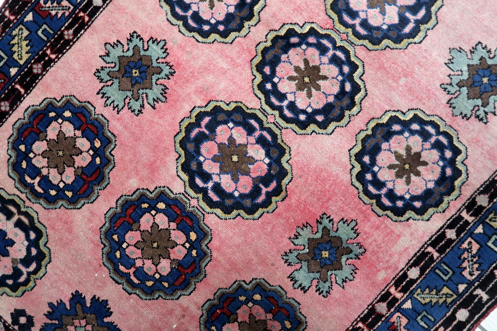 French Handmade Vintage Persian Malayer Rug 3.8' x 6.2', 1950s - 1C1187 For Sale