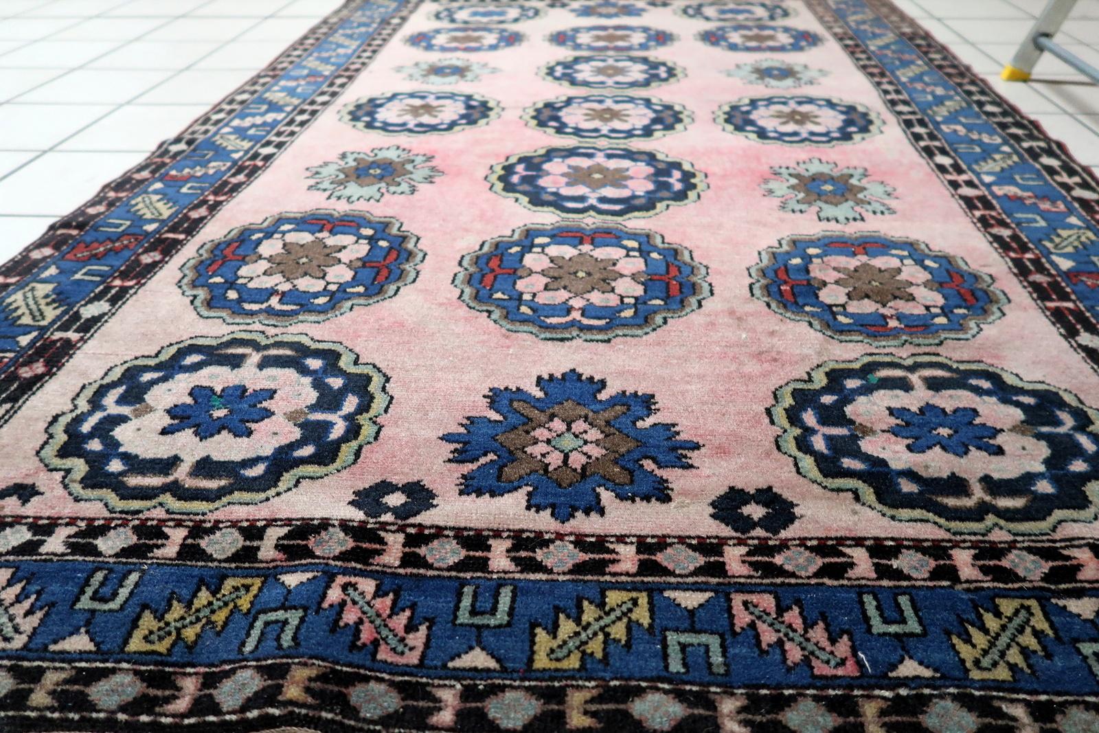 Wool Handmade Vintage Persian Malayer Rug 3.8' x 6.2', 1950s - 1C1187 For Sale