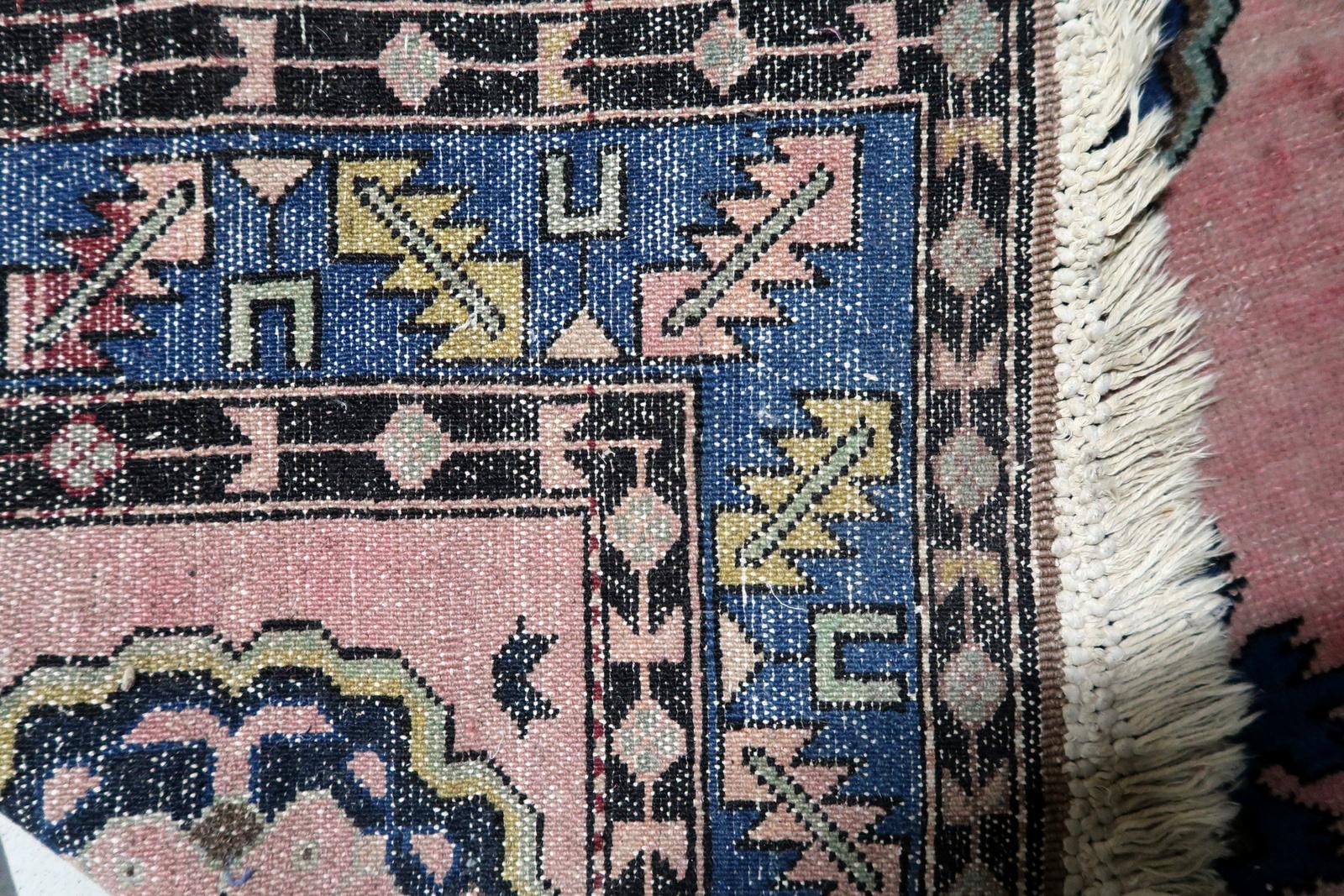 Handmade Vintage Persian Malayer Rug 3.8' x 6.2', 1950s - 1C1187 For Sale 1