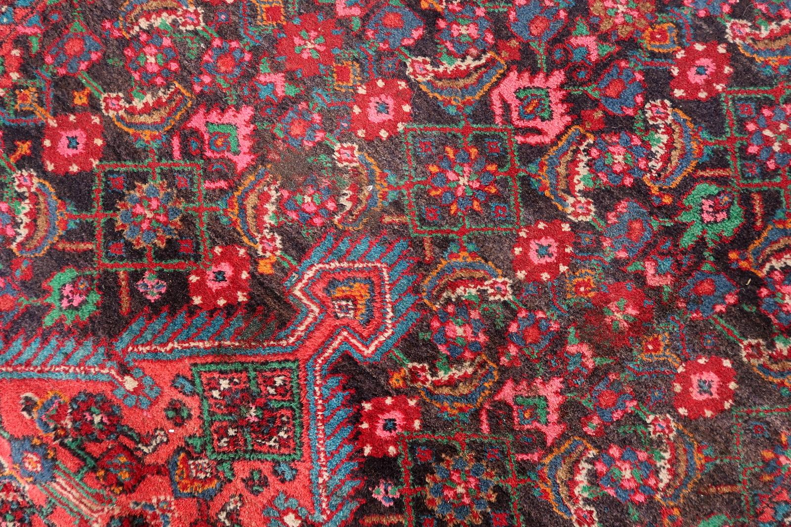 Handgefertigte Vintage Persisch Malayer Teppich 4,2' x 7,1' 1960er Jahre - 1С1171 im Angebot 4
