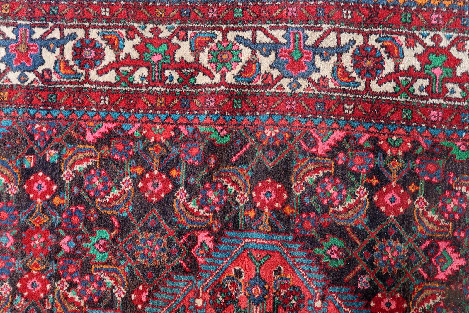 Handgefertigte Vintage Persisch Malayer Teppich 4,2' x 7,1' 1960er Jahre - 1С1171 im Angebot 2