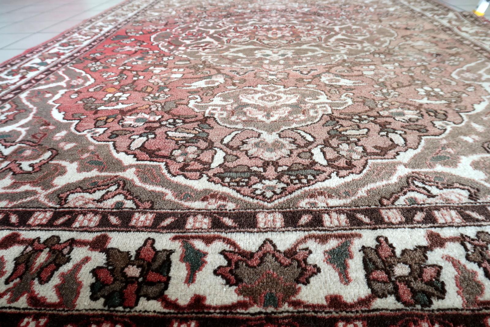 Tapis vintage persan Malayer fait main 4.7' x 6.5' 1960s - 1С1173 en vente 6