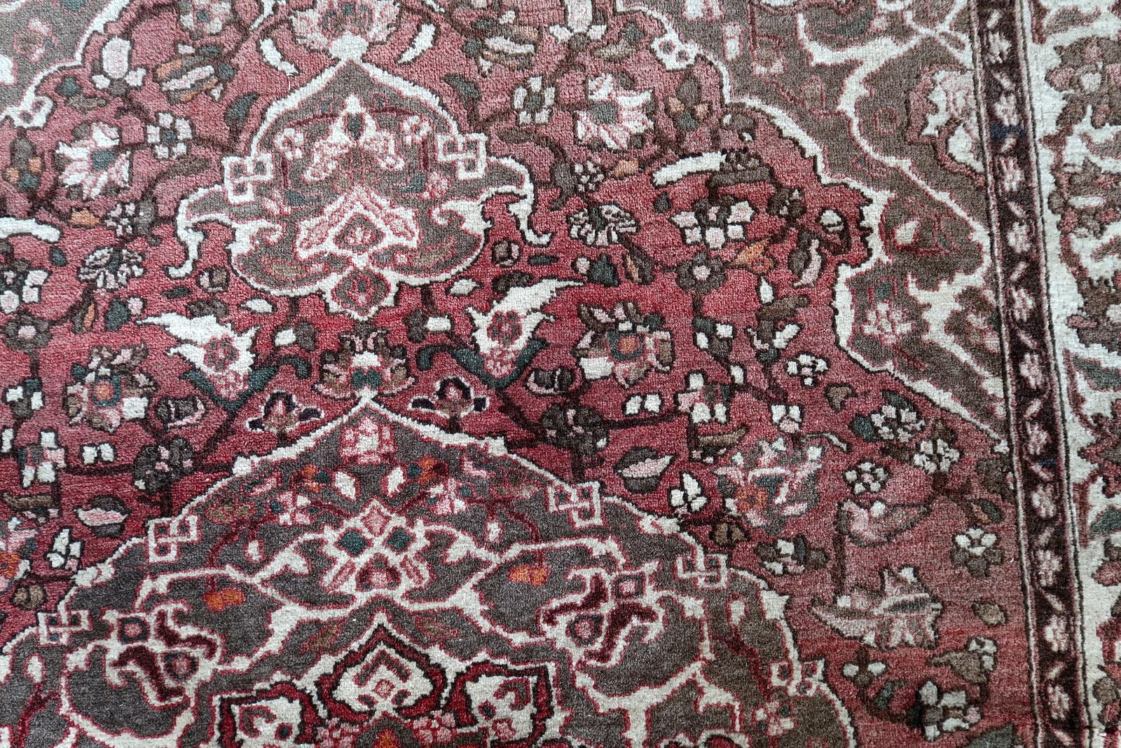 Laine Tapis vintage persan Malayer fait main 4.7' x 6.5' 1960s - 1С1173 en vente