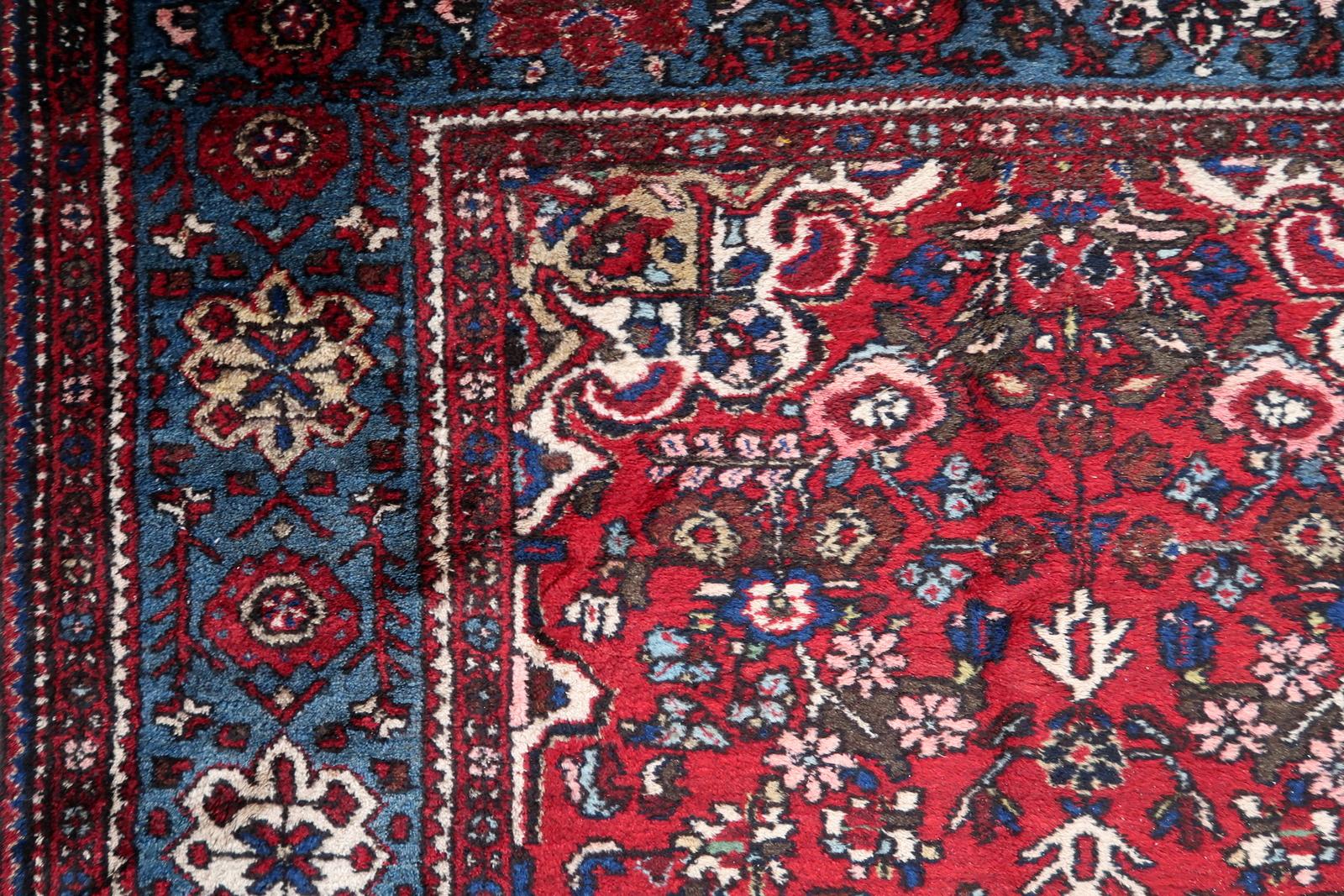 Handmade Vintage Persian Malayer Rug 5.4' x 10.6', 1960s - 1C1140 For Sale 5