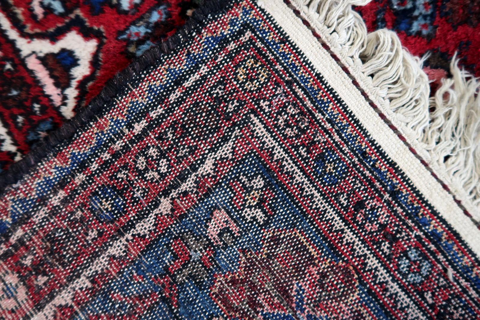 Handmade Vintage Persian Malayer Rug 5.4' x 10.6', 1960s - 1C1140 For Sale 7