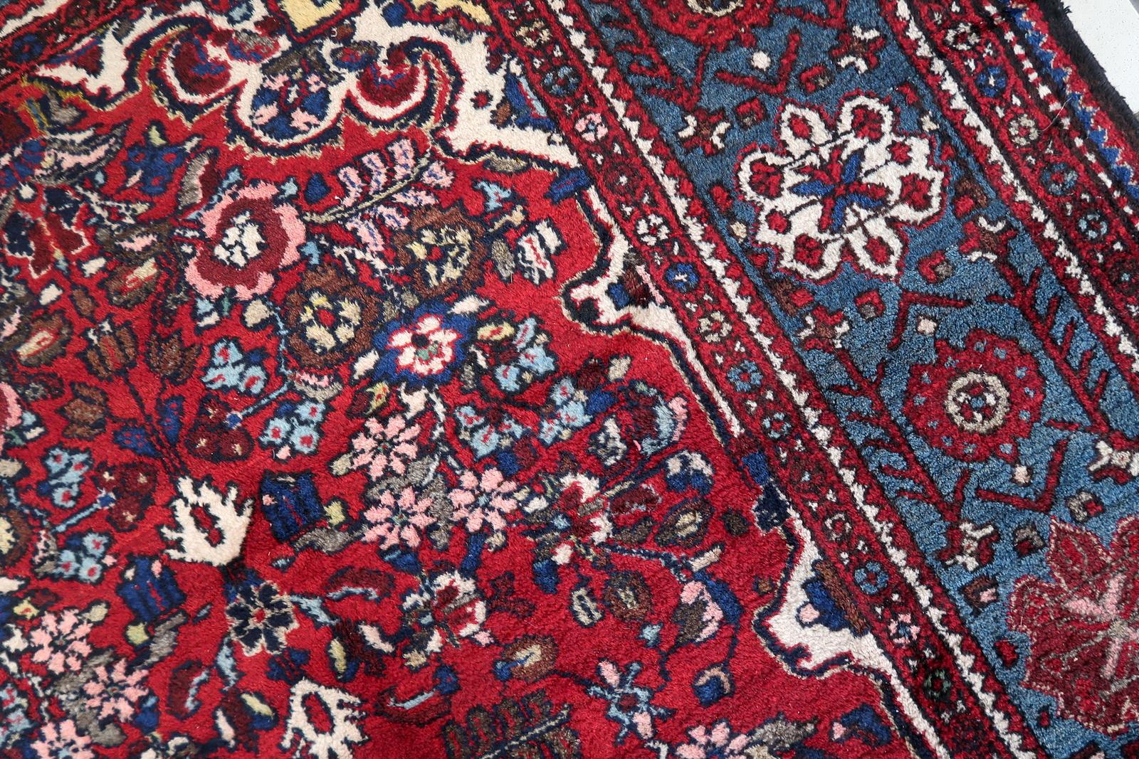 Mid-20th Century Handmade Vintage Persian Malayer Rug 5.4' x 10.6', 1960s - 1C1140 For Sale