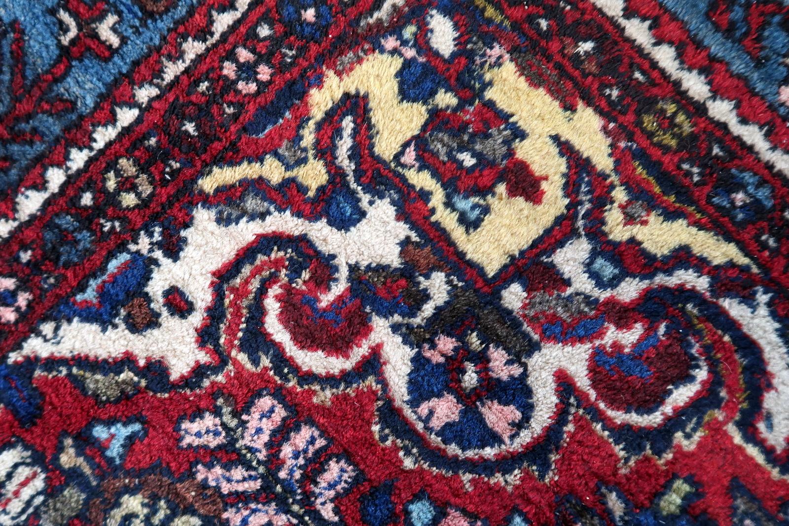 Handmade Vintage Persian Malayer Rug 5.4' x 10.6', 1960s - 1C1140 For Sale 1