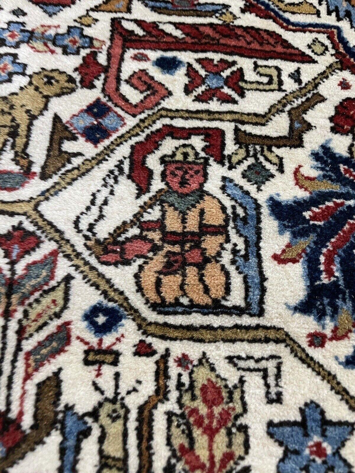 Tappeto Qum persiano d'epoca fatto a mano 7,5' x 10,9' (228 cm x 331 cm), anni '60 - 1N52 in vendita 3
