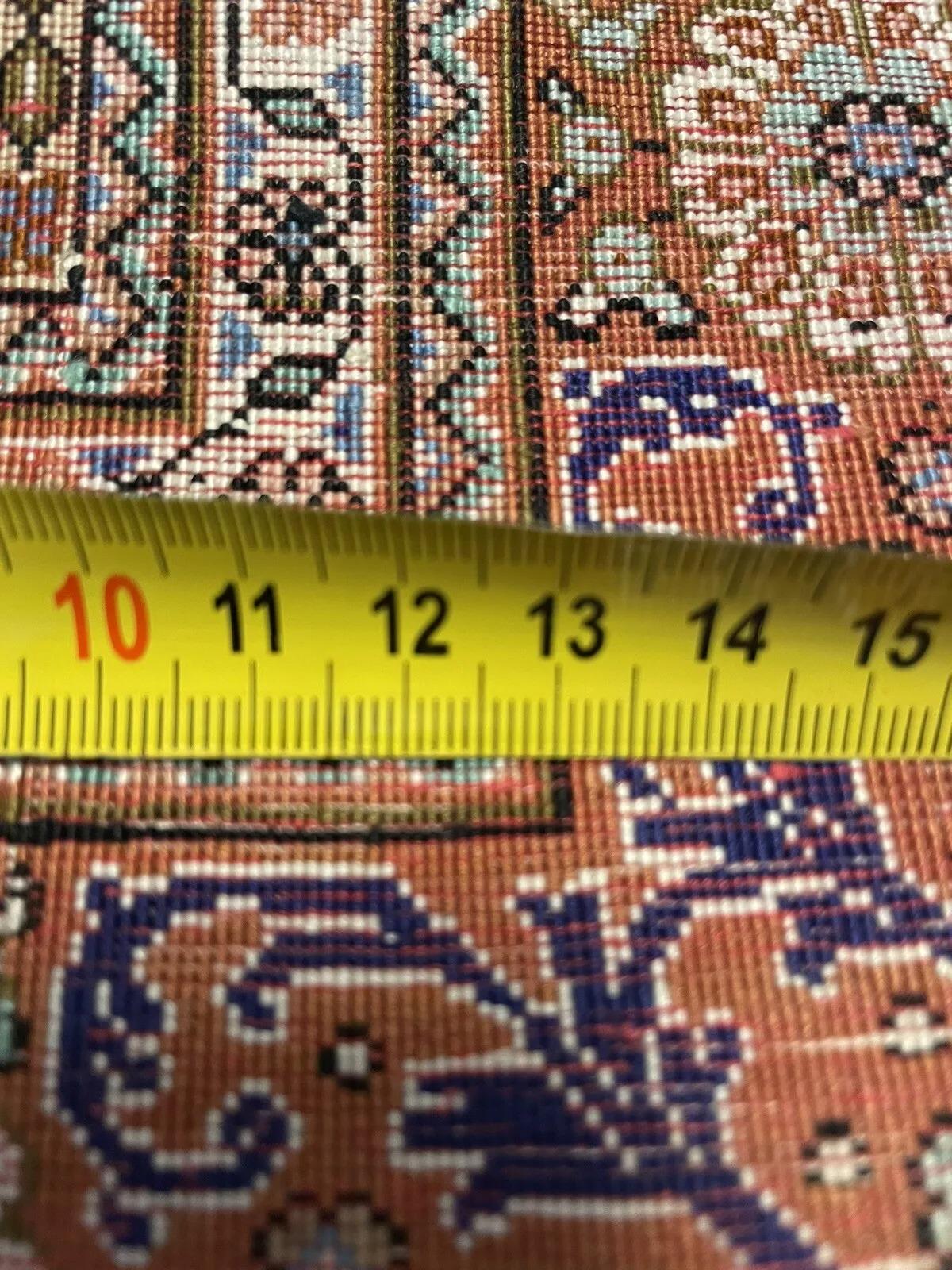 Handgefertigte Vintage Persisch Qum Seidenteppich 2,6' x 3,7', 1950er Jahre - 1N49 im Angebot 5