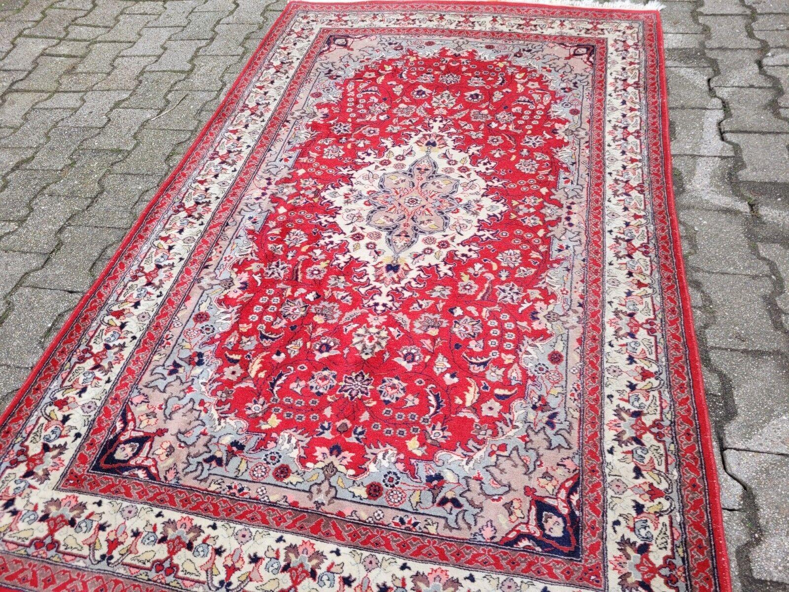 Alfombra persa sarouk vintage hecha a mano 123 x 194 cm (años 60) - 2K13 en venta 4
