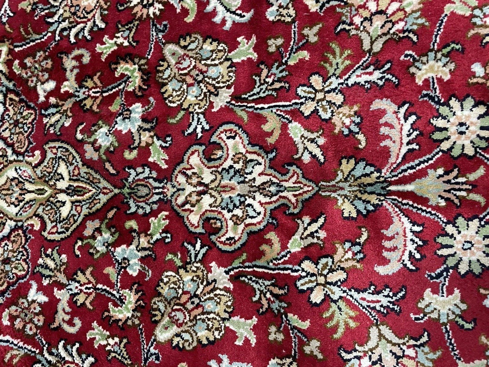 Alfombra Qum de seda persa vintage hecha a mano 5' x 7.3' años 70 - 1N76 en venta 3