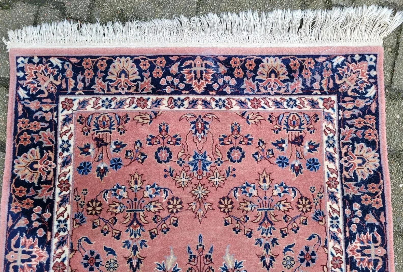 French Handmade Vintage Persian Sparta Rug 2.3' x 4.6' 1970s - 2K52 For Sale