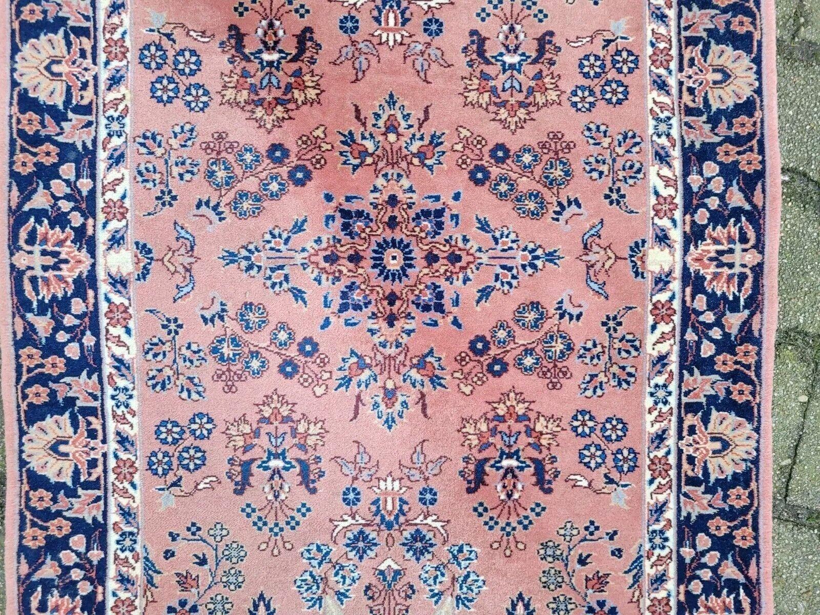 Handmade Vintage Persian Sparta Rug 2.3' x 4.6' 1970s - 2K52 For Sale 1