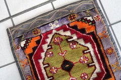 Handmade Vintage Persian Style Afshar Saddle Bag 1.3' x 4.1', 1940s - 1C1129