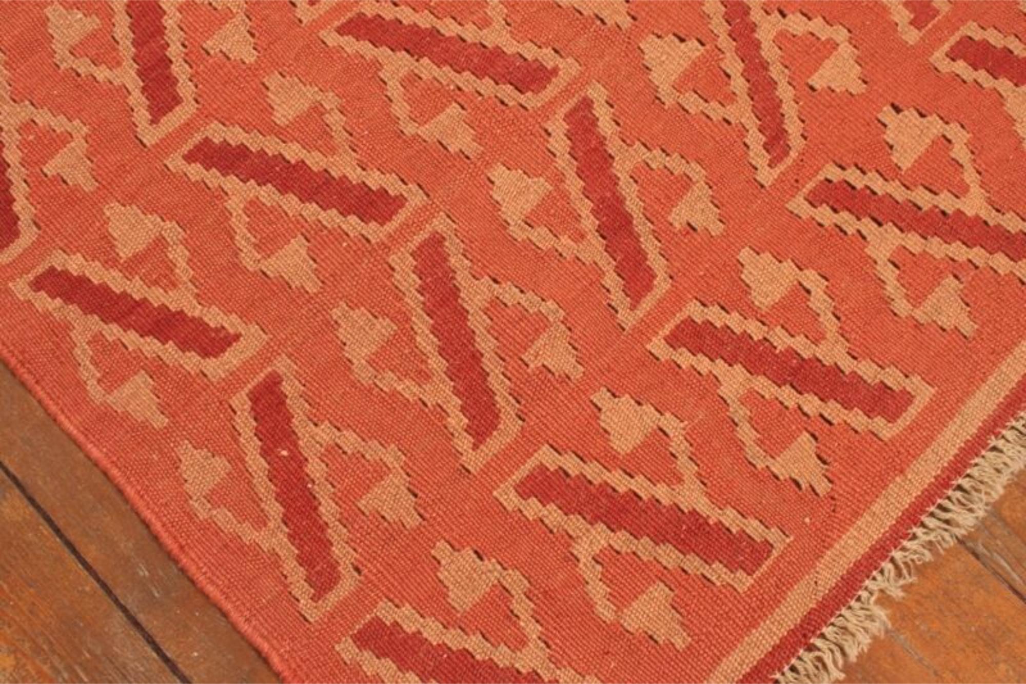 Handgefertigte Vintage Persian Style Ardabil Kilim Teppich 5' x 6.7', 1970er Jahre - 1T38 im Angebot 3