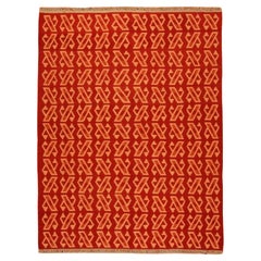 Handgefertigte Vintage persischen Stil Ardabil Kilim Teppich 5,2 'x 6,8', 1970er Jahre - 1T36