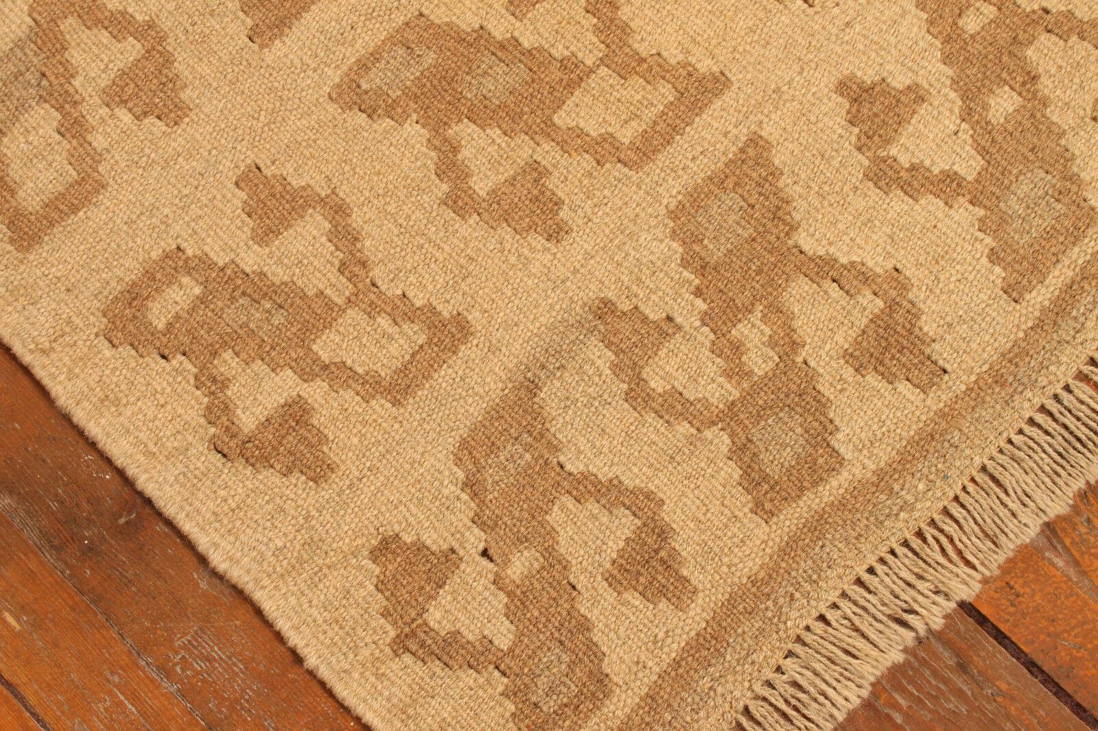 Handgefertigte Vintage persischen Stil Ardabil Kilim Teppich 5,3 'x 7,2', 1980er Jahre - 1T47 (Ende des 20. Jahrhunderts) im Angebot