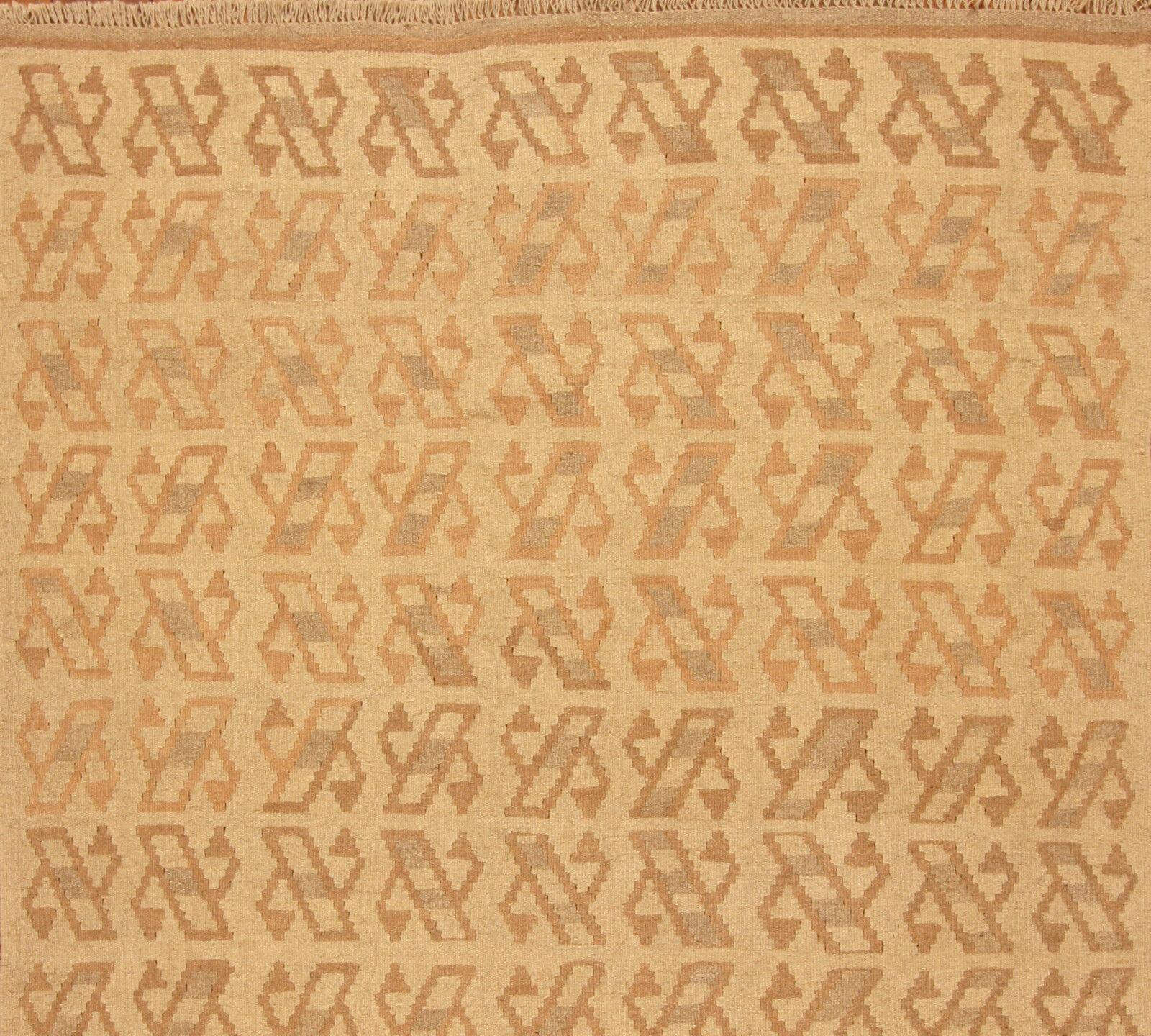 Handgefertigte Vintage persischen Stil Ardabil Kilim Teppich 5,3 'x 7,2', 1980er Jahre - 1T47 im Angebot 3