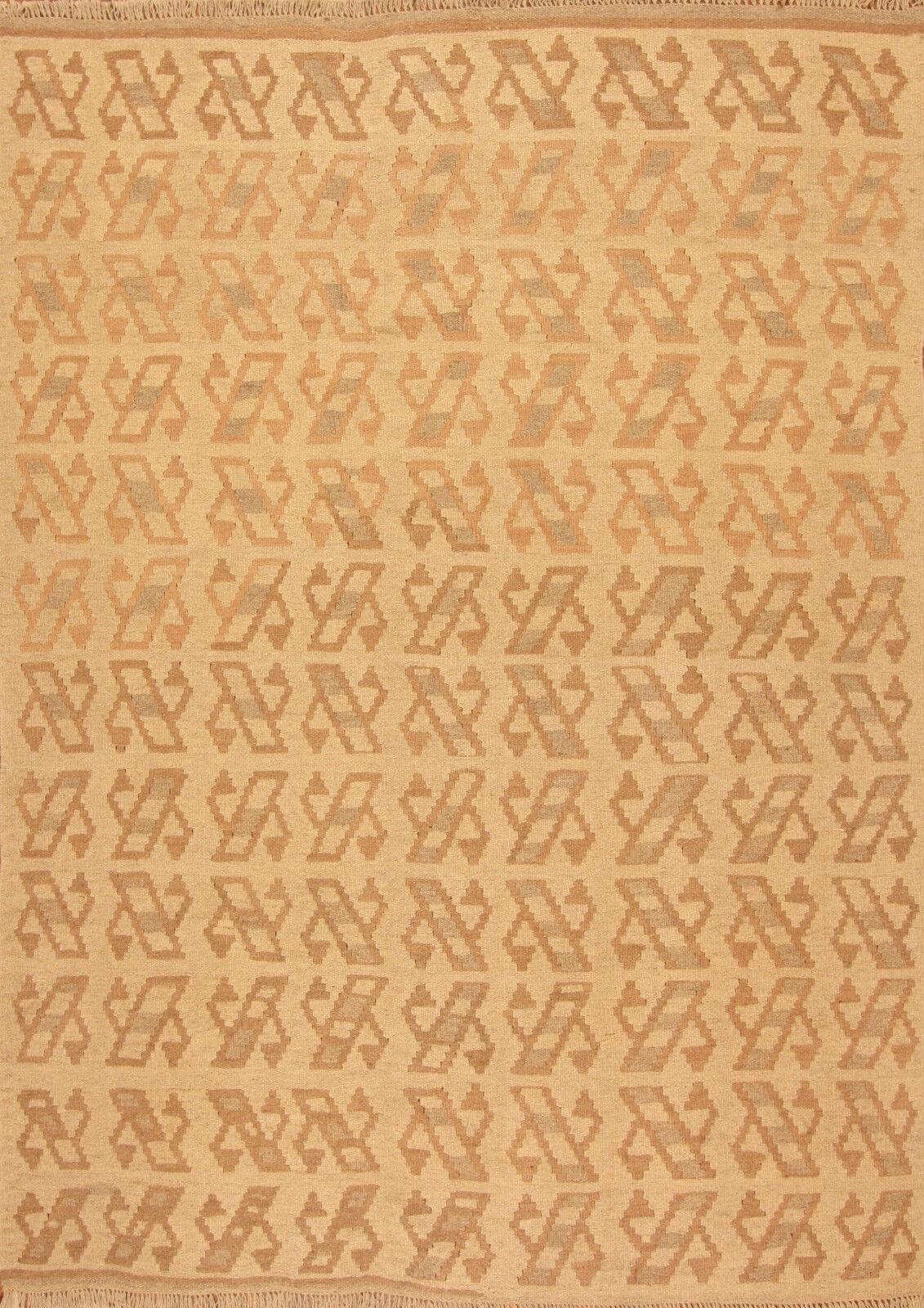 Handgefertigte Vintage persischen Stil Ardabil Kilim Teppich 5,3 'x 7,2', 1980er Jahre - 1T47 im Angebot 4