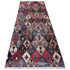 Handmade Vintage Persian Style Bakhtiari Runner Rug 3.3
 x 8.5
, 1970s, 1Q59
