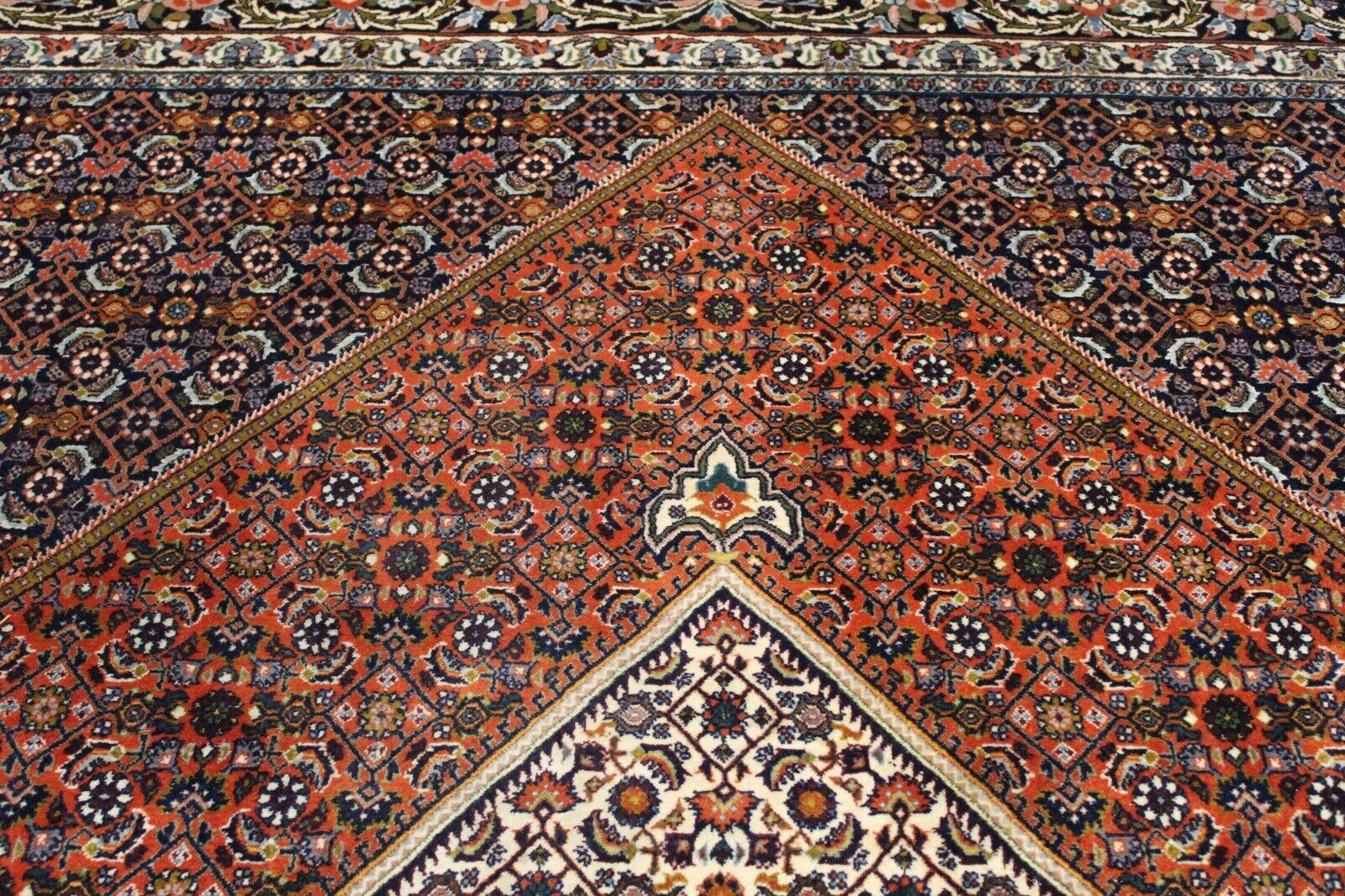 Hand-Knotted Handmade Vintage Persian Style Bidjar Rug 10' x 11.4', 1960s - 1K42 For Sale