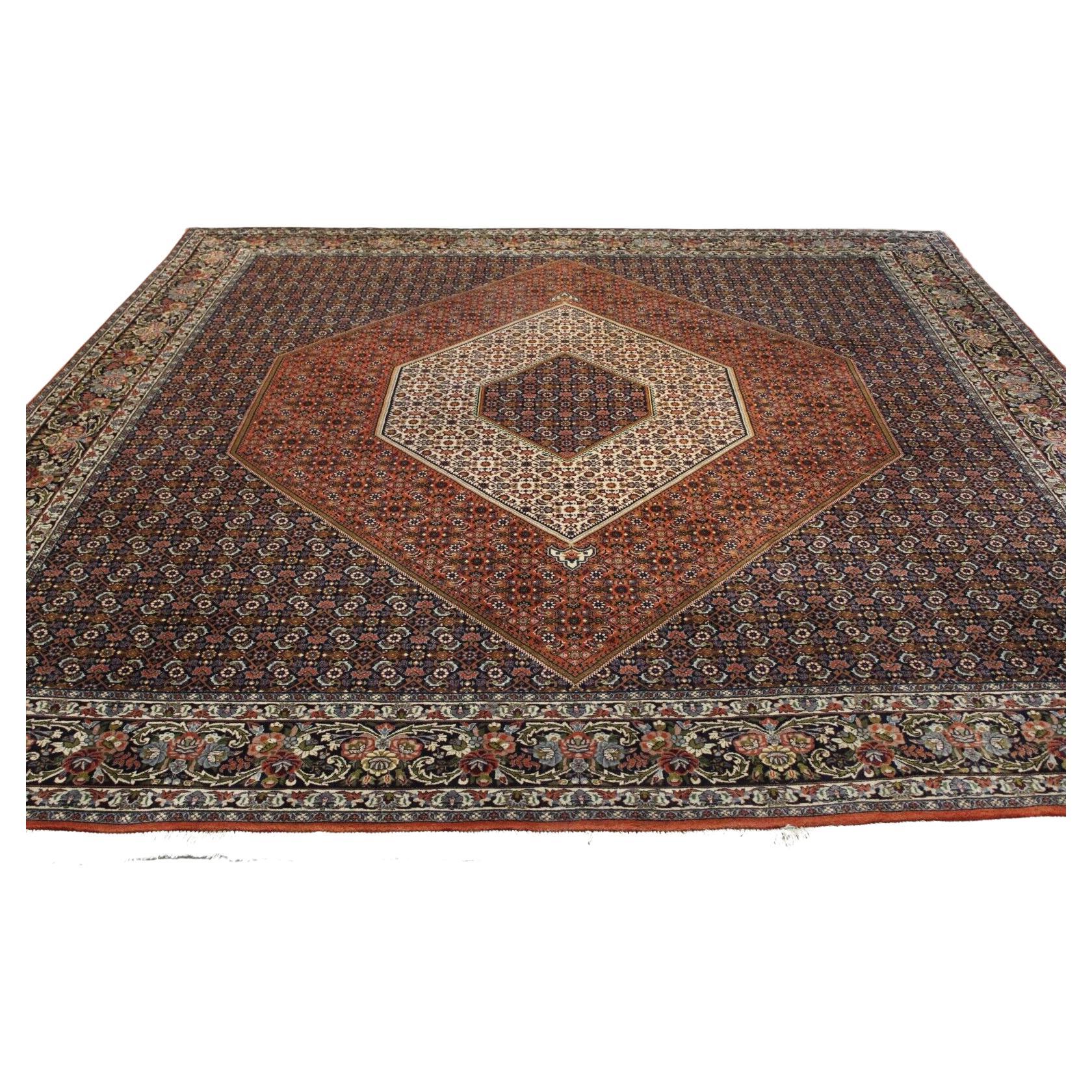 Handgefertigter Bidjar-Teppich im persischen Vintage-Stil 10' x 11,4', 1960er Jahre - 1K42