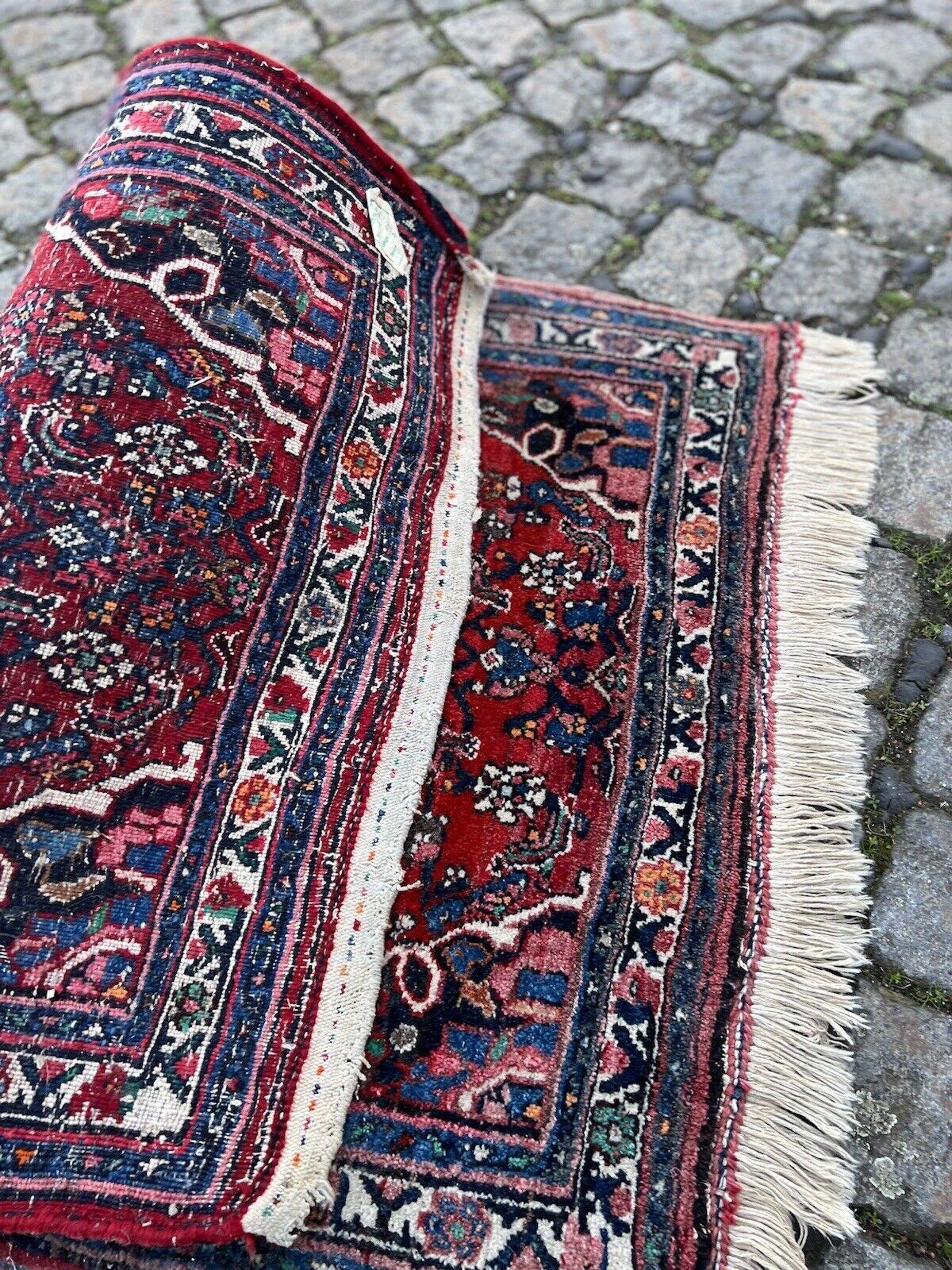 Handmade Vintage Persian Style Bidjar Rug 2.2' x 3.7', 1970s - 1S61 For Sale 7