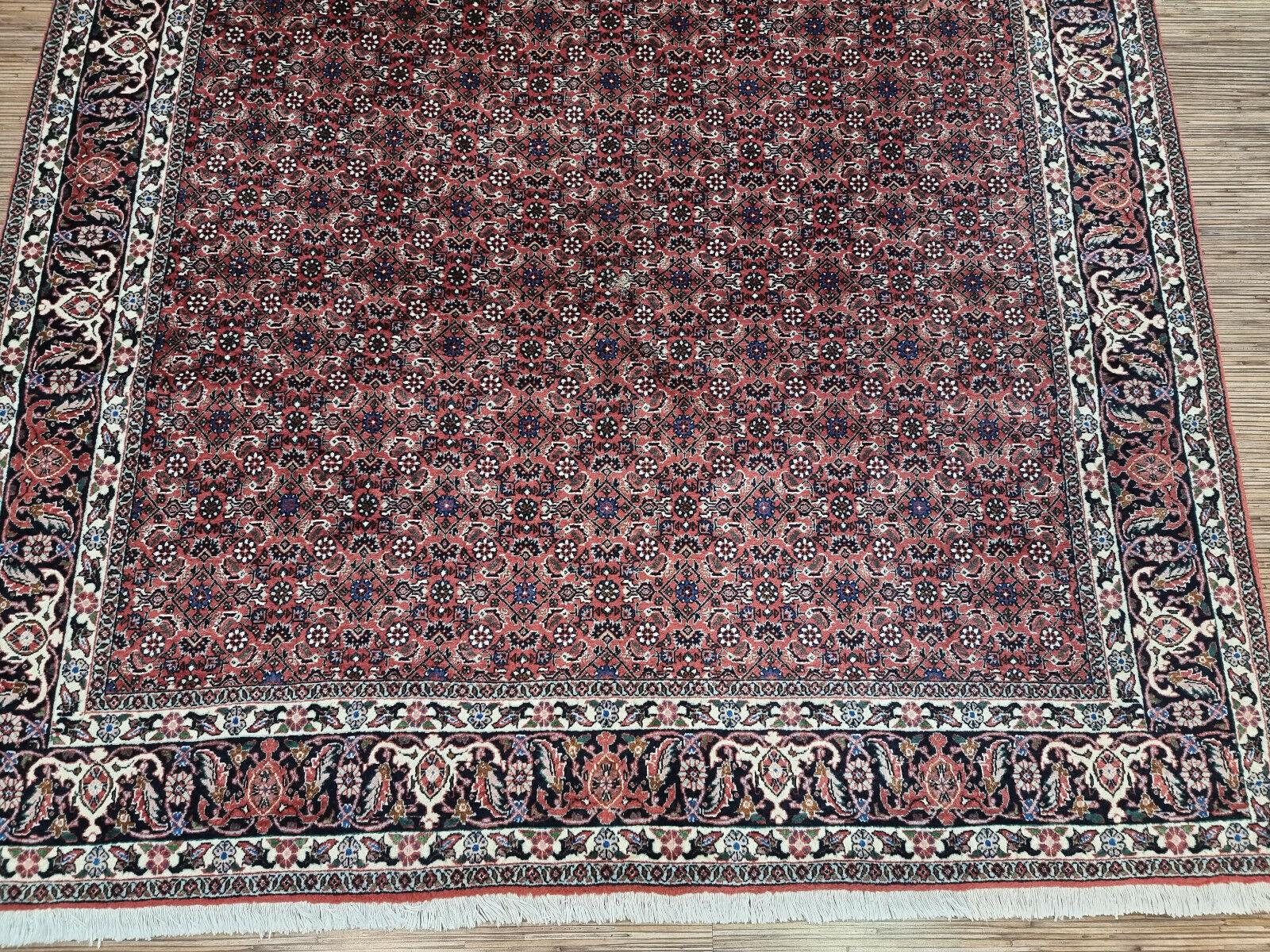 Handgefertigter Bidjar-Teppich im persischen Stil 5,7' x 7,8', 1970er Jahre - 1D95 im Angebot 1