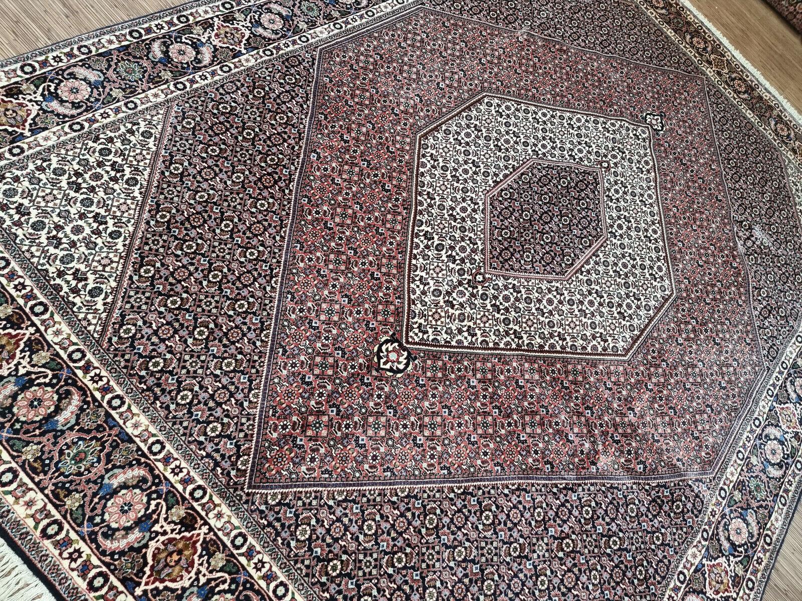 Handgefertigter Bidjar-Teppich im persischen Stil im Vintage-Stil 8.2' x 11,2', 1970er Jahre - 1D71 im Angebot 5