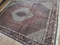 Handmade Vintage Persian Style Bidjar Rug 8.2' x 11.2', 1970s - 1D71