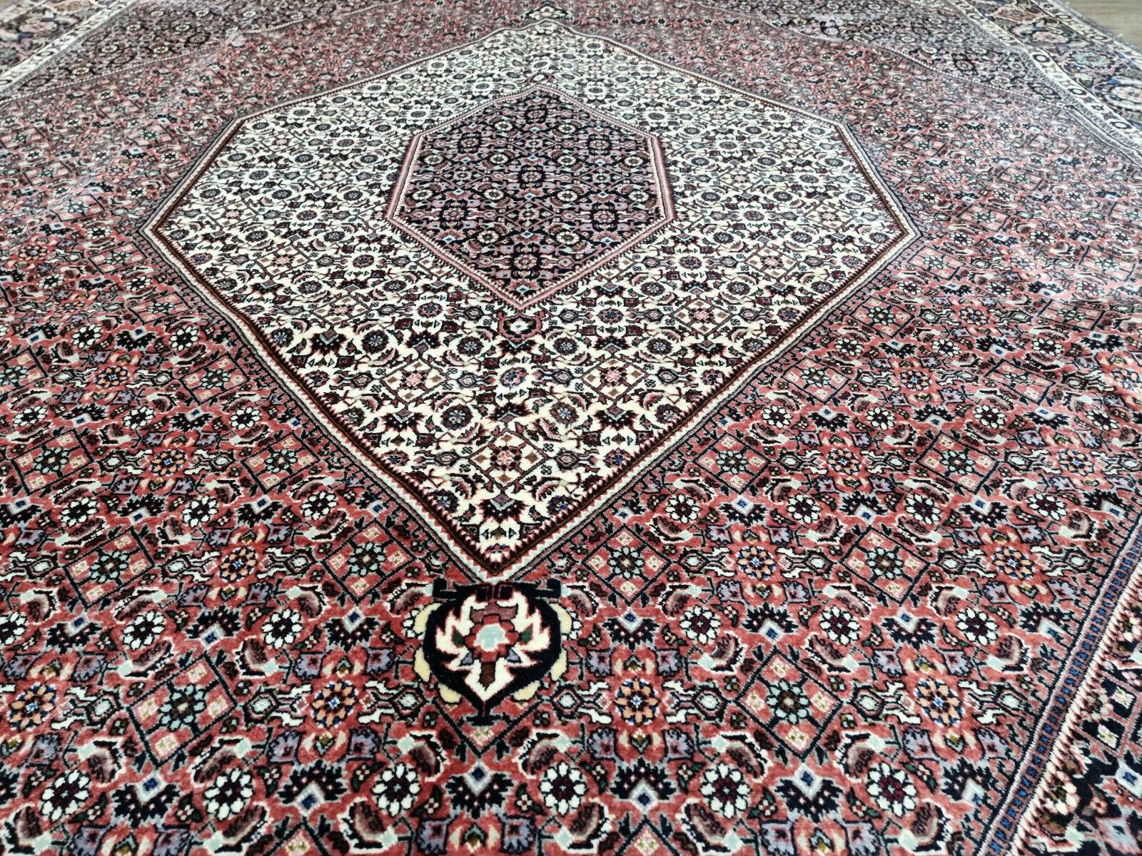 Handgefertigter Bidjar-Teppich im persischen Stil im Vintage-Stil 8.2' x 11,2', 1970er Jahre - 1D71 im Angebot 3