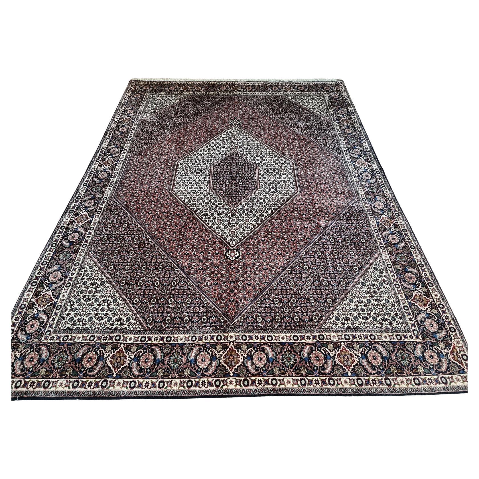 Handgefertigter Bidjar-Teppich im persischen Stil im Vintage-Stil 8.2' x 11,2', 1970er Jahre - 1D71 im Angebot