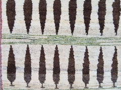 Handmade Vintage Persian Style Gabbeh Rug 1.8' x 2.8', 1980s - 1D121