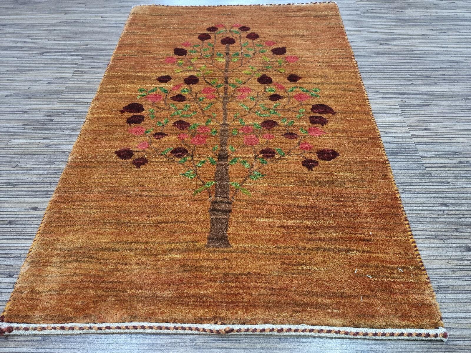 Late 20th Century Handmade Vintage Persian Style Gabbeh Rug 1.9' x 2.9', 1980s - 1D116 For Sale