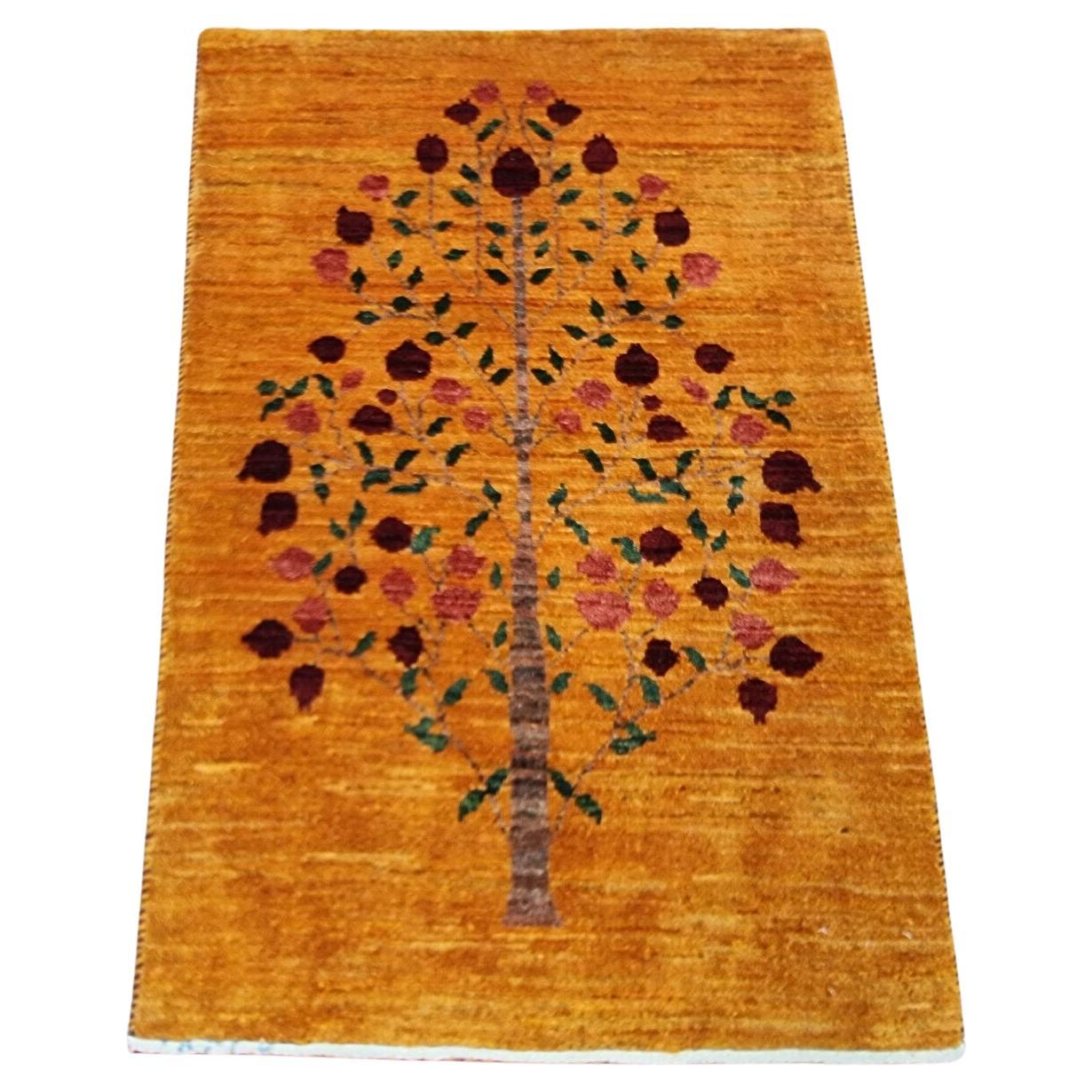 Handgefertigter Gabbeh-Teppich im persischen Stil 2' x 3', 1980er Jahre - 1D119