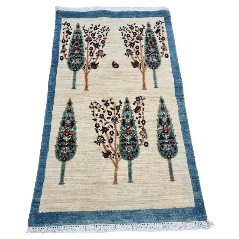 Handmade Vintage Persian Style Gabbeh Rug 2' x 3', 1980s - 1D119 For ...