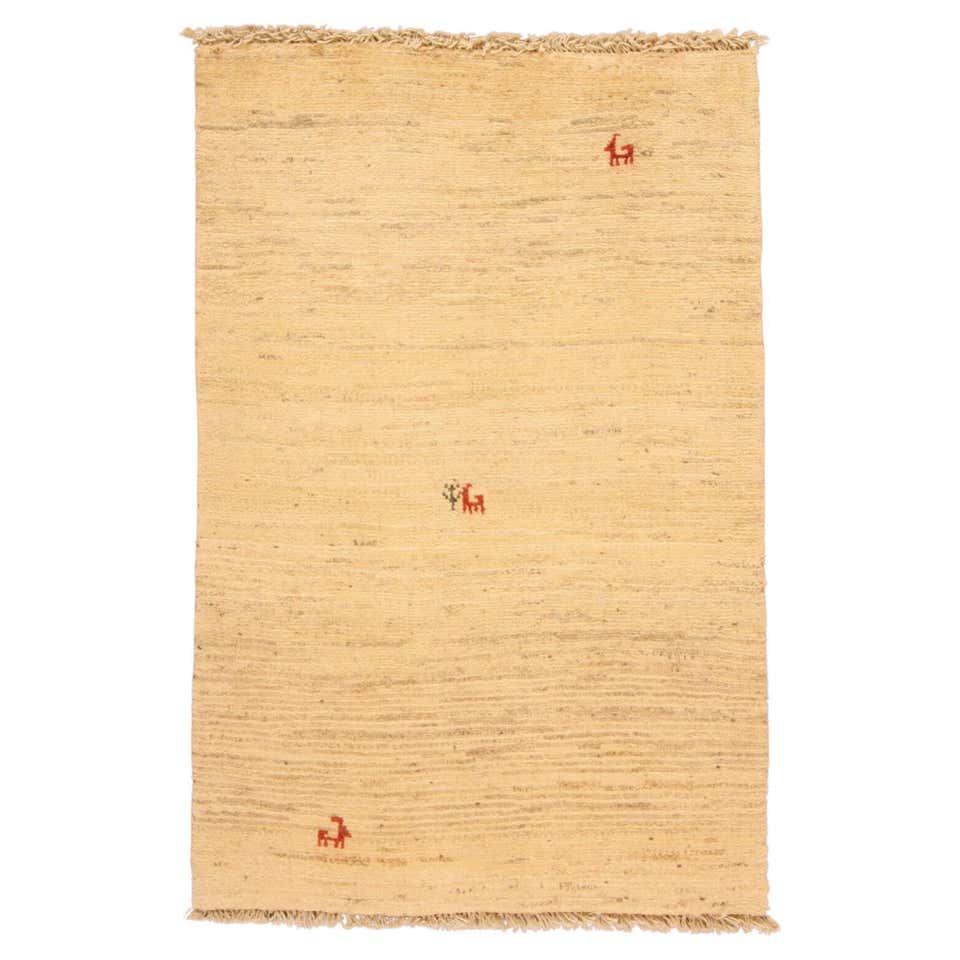 Handmade Vintage Persian Style Gabbeh Rug 2' x 3', 1980s - 1D119 For ...