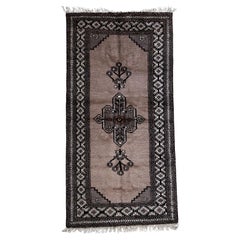 Alfombra Gabbeh Estilo Persa Vintage Hecha a Mano 3,6' x 7', Años 70 - 1C1133