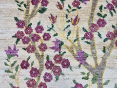 Handmade Vintage Persian Style Gabbeh Rug 4.5' x 5.9', 1980s - 1D108
