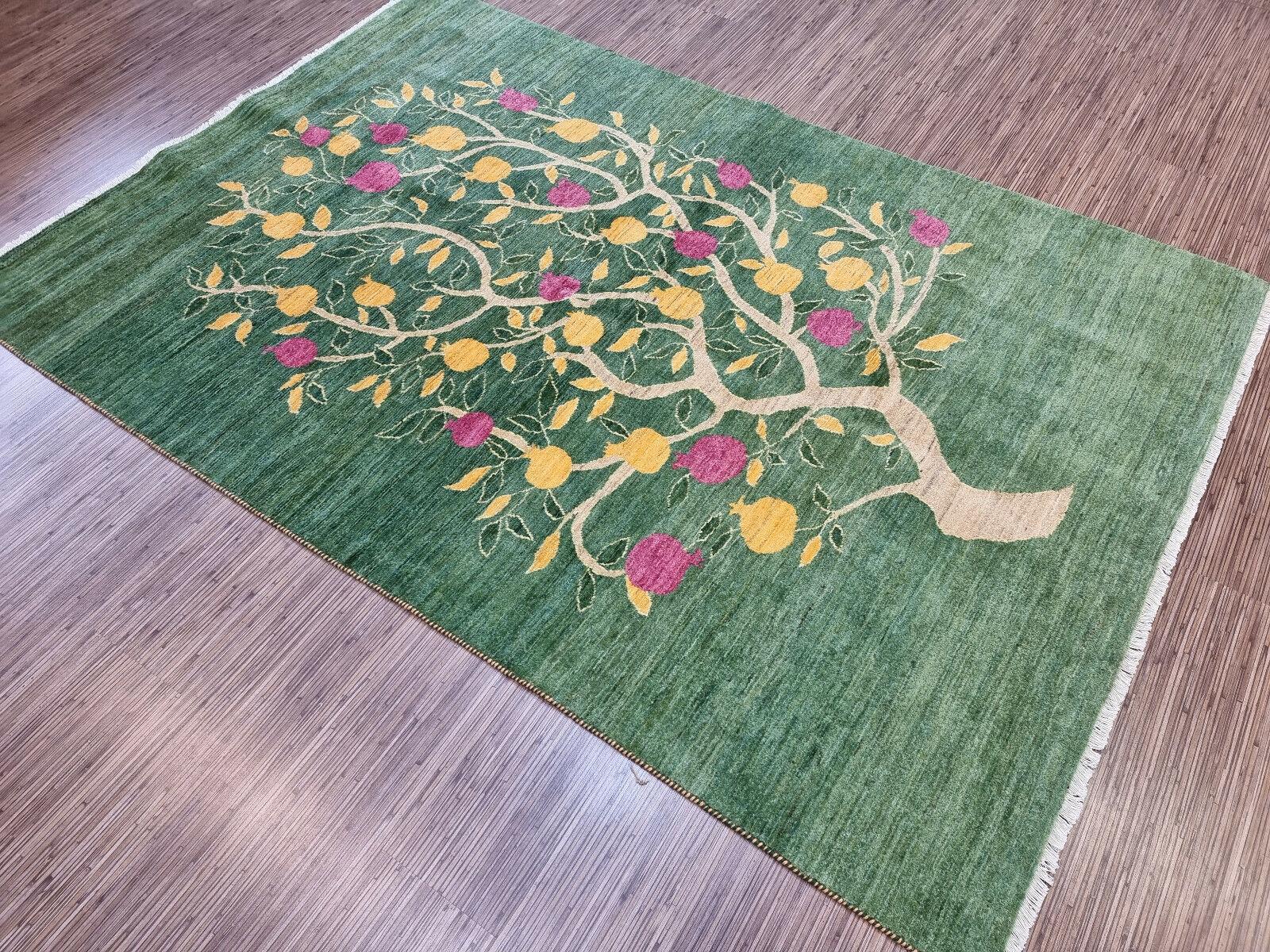 Annodato a mano Tappeto Gabbeh in stile persiano vintage fatto a mano 4,7' x 7', anni '80 - 1D111 in vendita