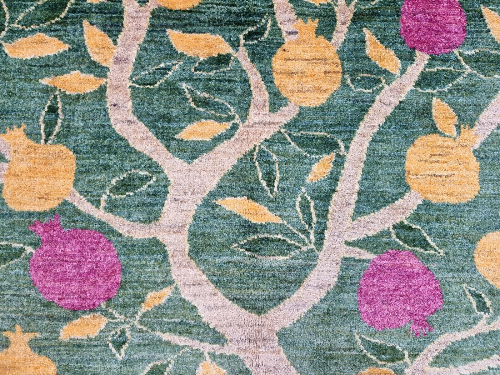 Fine XX secolo Tappeto Gabbeh in stile persiano vintage fatto a mano 4,7' x 7', anni '80 - 1D111 in vendita