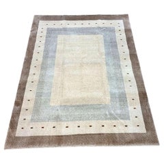 Tappeto Gabbeh vintage in stile persiano fatto a mano 4,8' x 6,3', anni '70 - 1D55