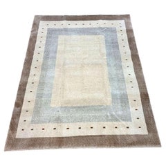 Tapis Gabbeh de style persan vintage fait à la main 4,8' x 6,3', 1970 - 1D55