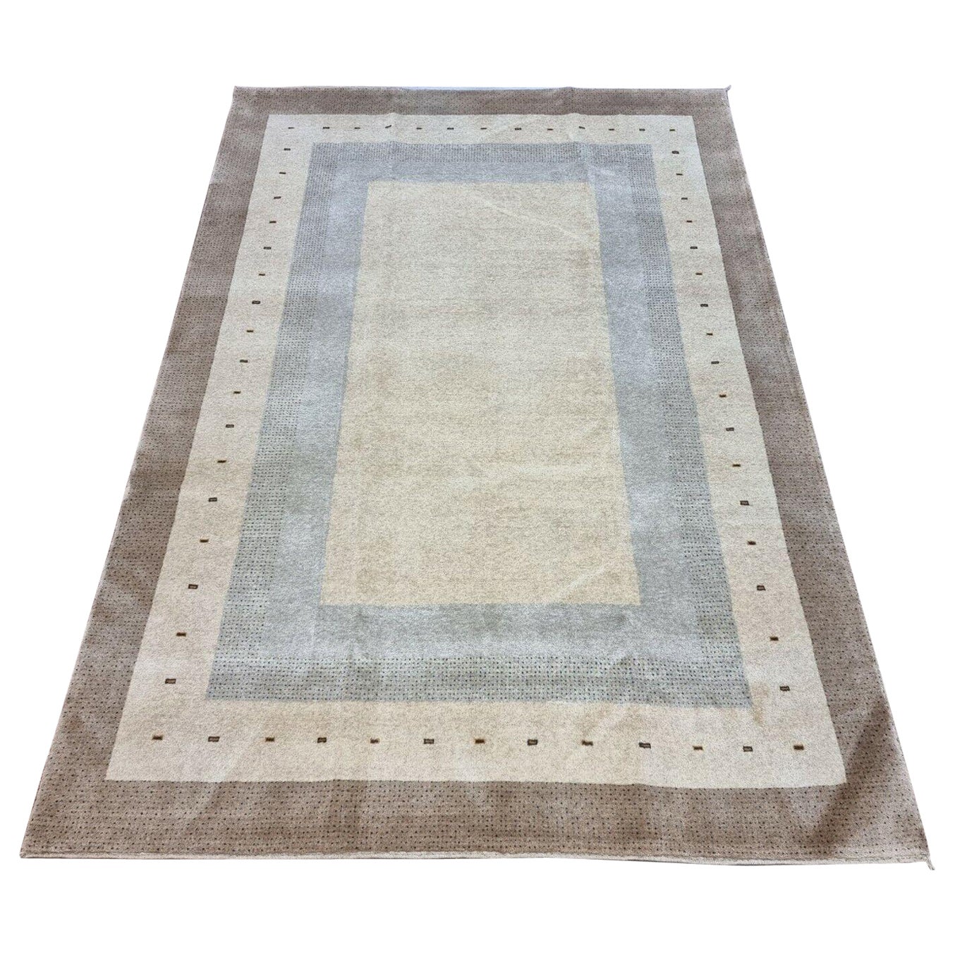 Tapis Gabbeh de style persan vintage fait à la main 5,6' x 8', 1970 - 1D61