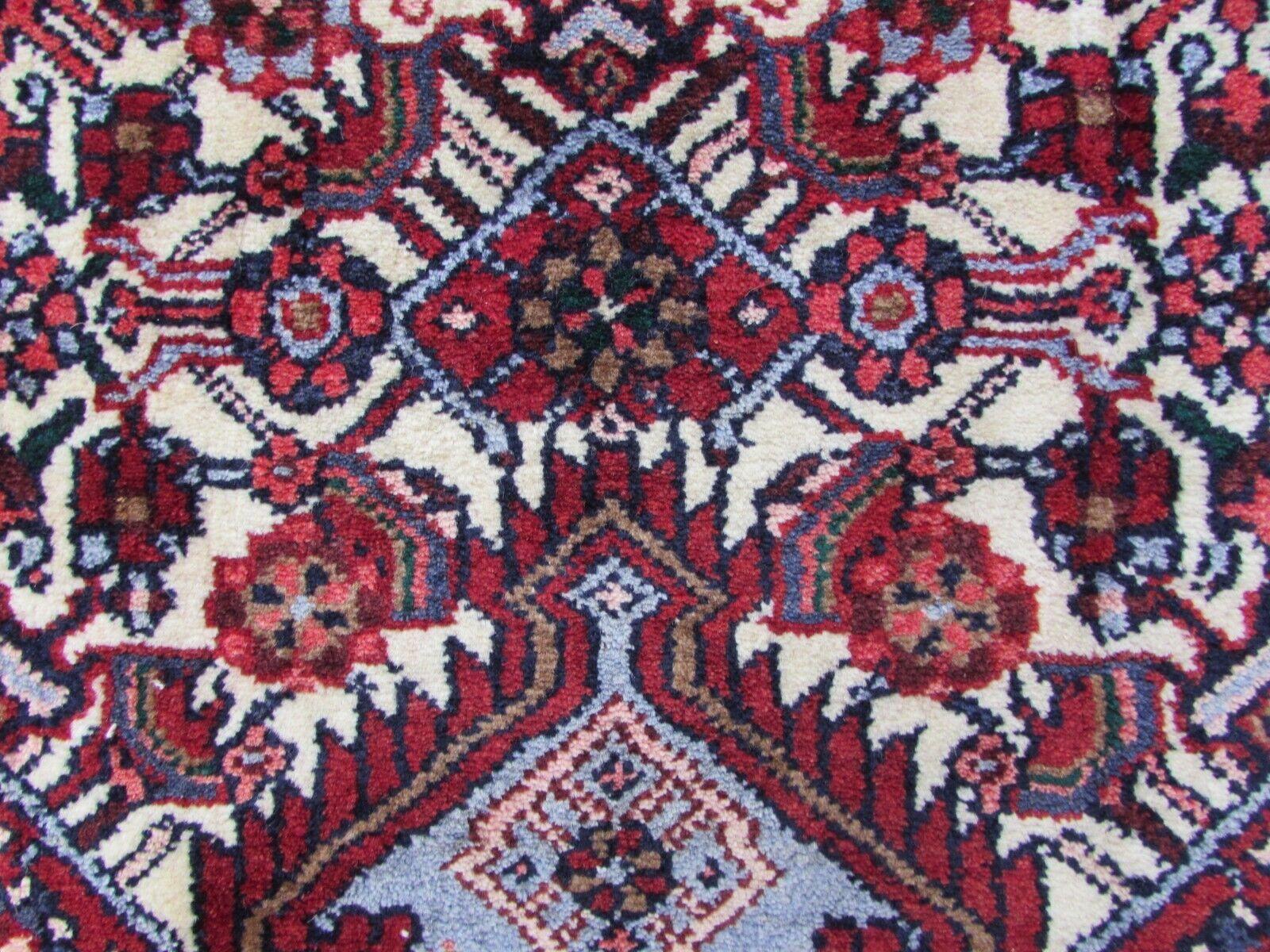 Handmade Vintage Persian Style Hamadan Long Runner Rug 2.8' x 18.8', 1970s, 1Q47 For Sale 3