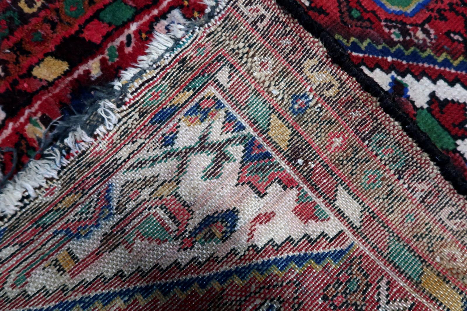 Handmade Vintage Persian Style Hamadan Rug, 1970s - 1C1074 For Sale 3