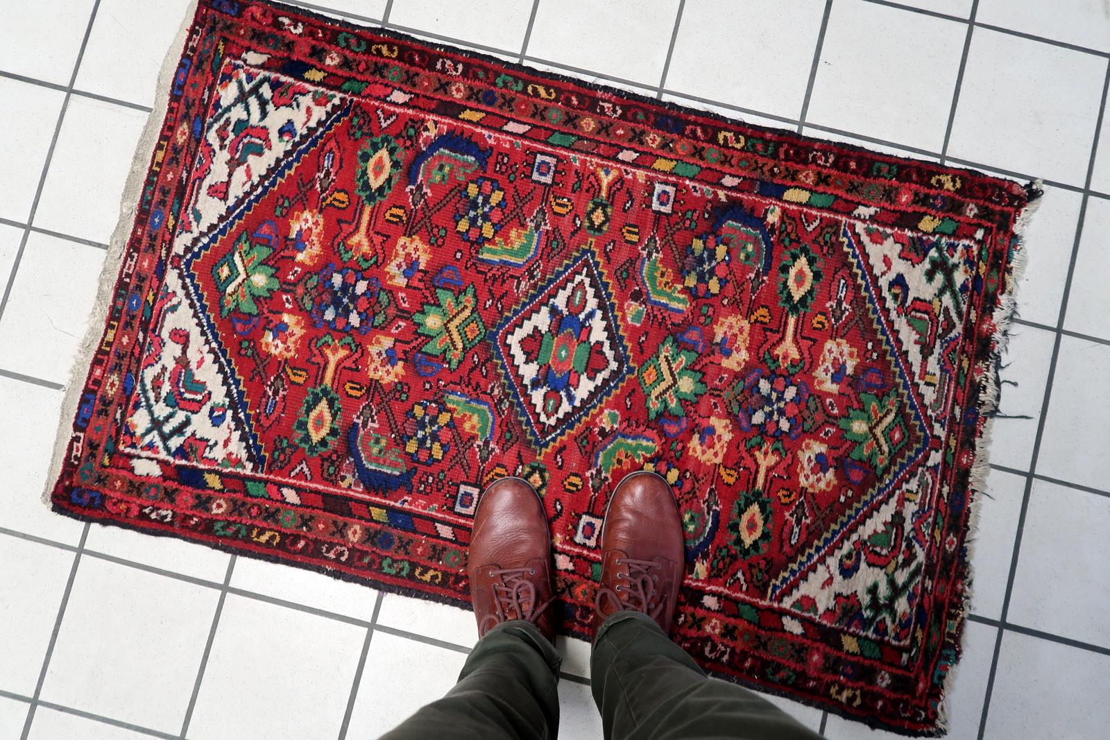 Handgefertigter Hamadan-Teppich im persischen Stil, 1970er Jahre – 1C1074 im Angebot 4