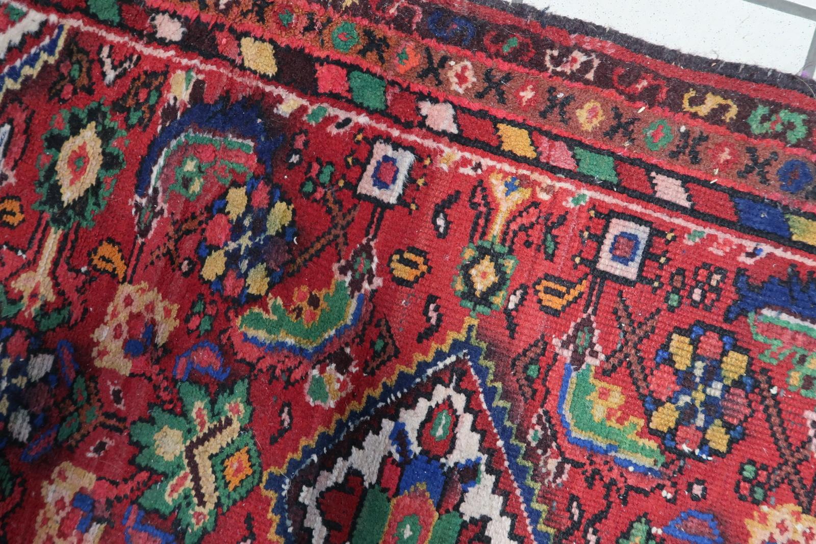 Late 20th Century Handmade Vintage Persian Style Hamadan Rug, 1970s - 1C1074 For Sale