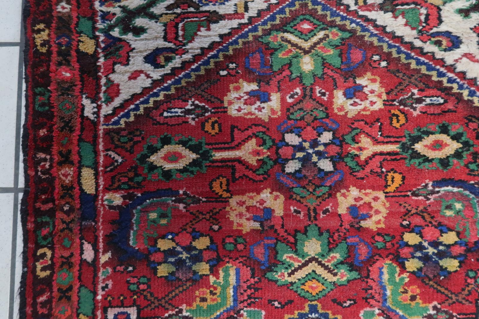 Handmade Vintage Persian Style Hamadan Rug, 1970s - 1C1074 For Sale 1