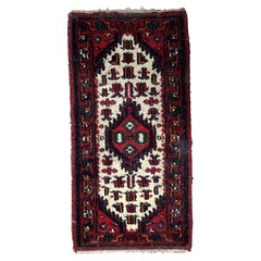 Handmade Vintage Persian Style Hamadan Rug 1970s - 1C1079